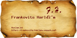 Frankovits Harlám névjegykártya